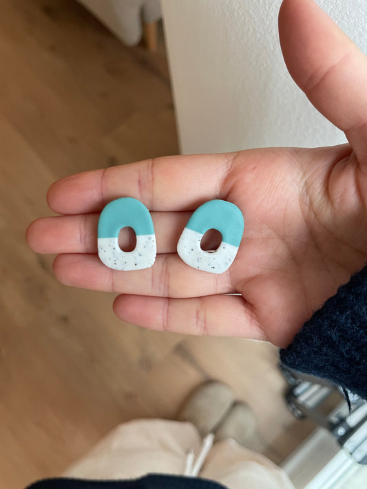 MINI DONUTS AZUL AGUA&BLANCO VIRUTAS