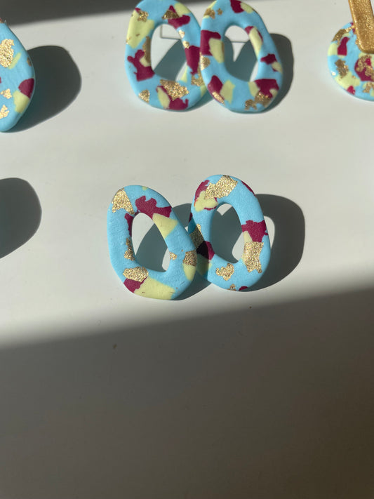 Mini leize tie dye azul