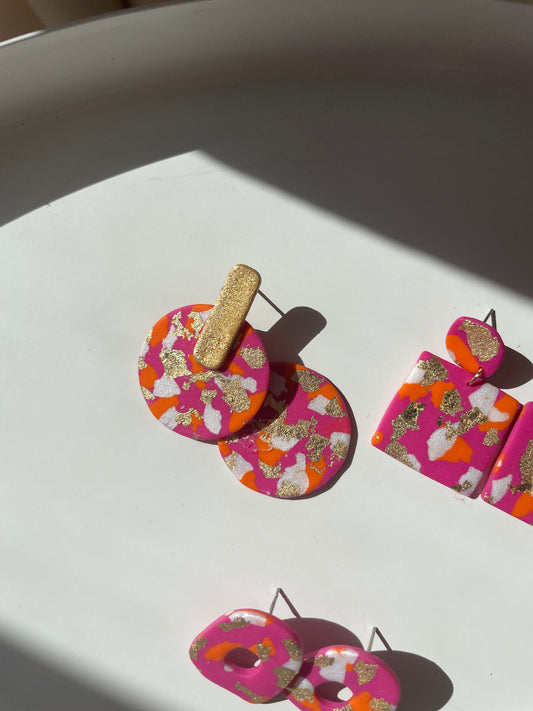 Círculo tie dye rosa