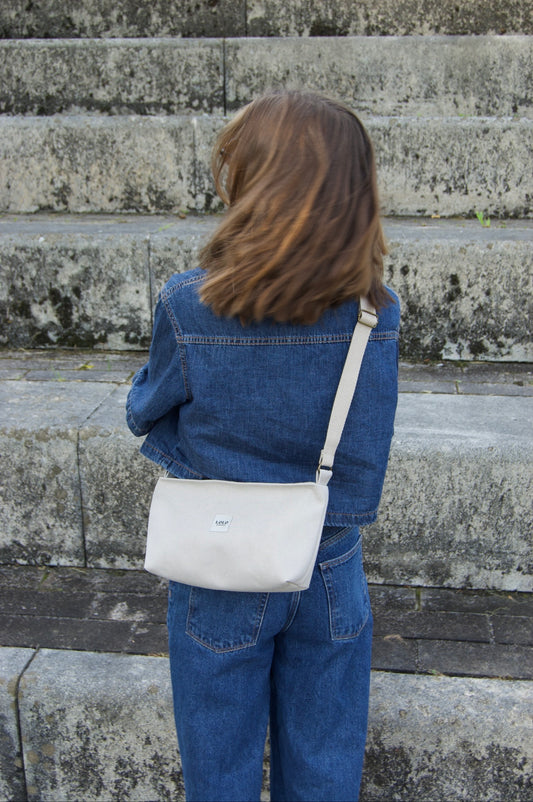Bolso rectangular beige