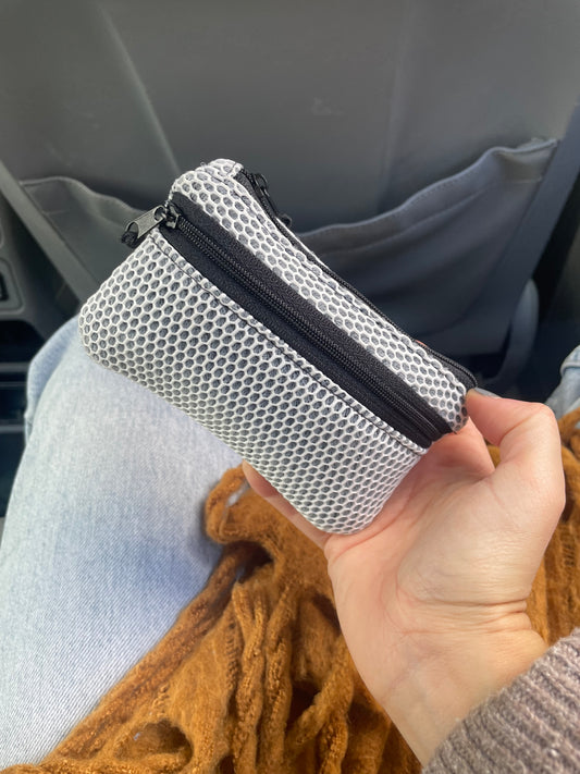 Cartera malla 3D blanco