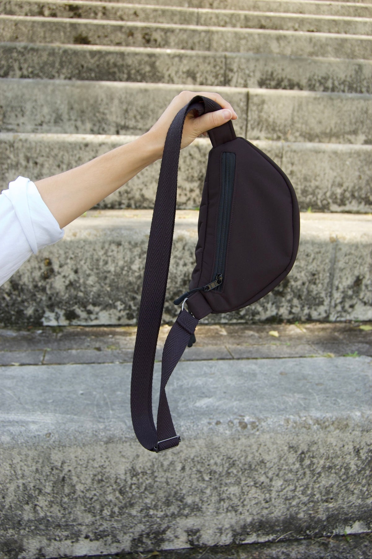 Riñonera negro softshell