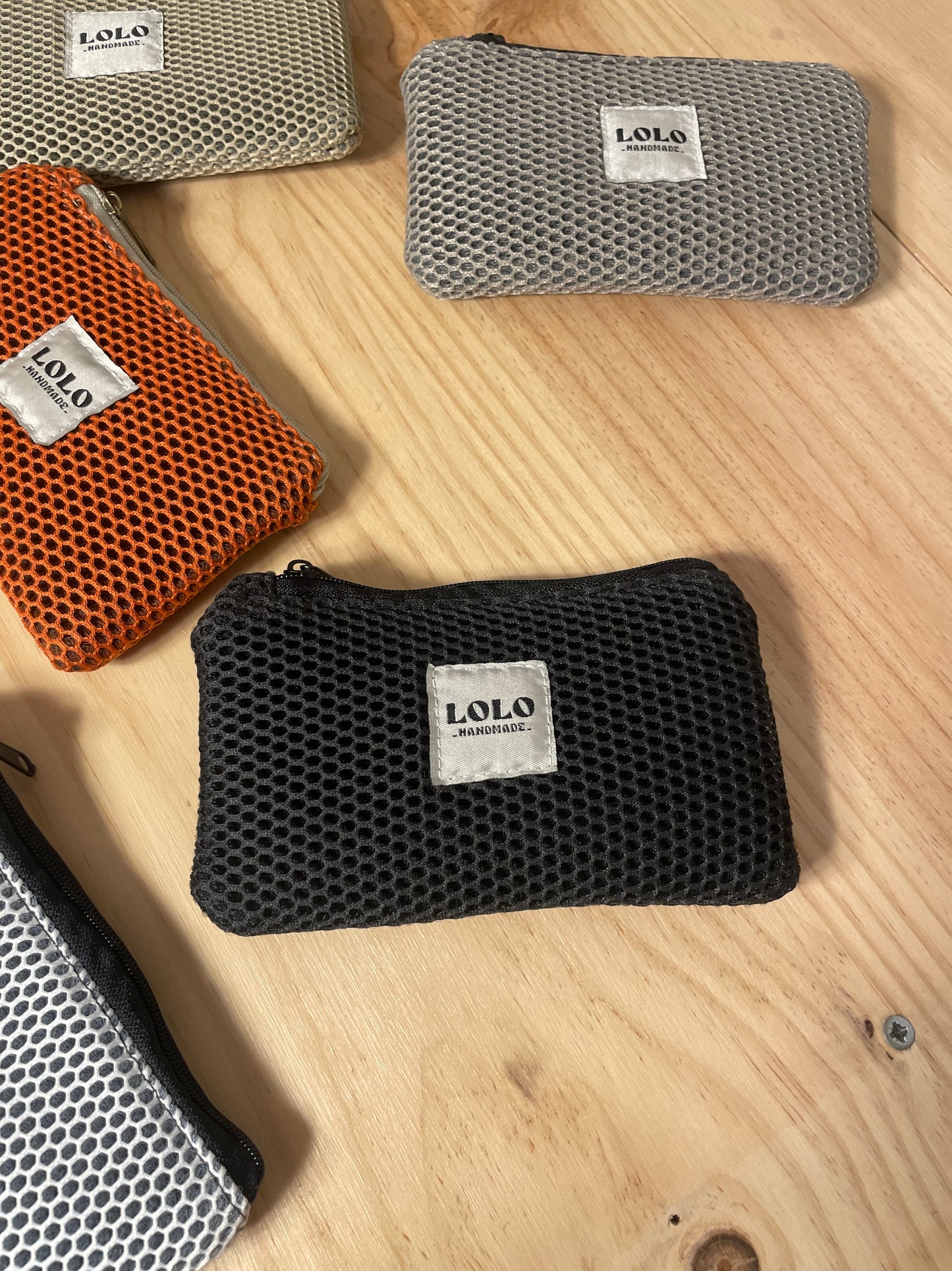 Cartera malla 3d negro