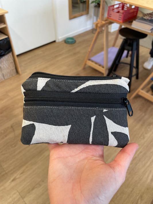 Cartera malla hojas bicolor