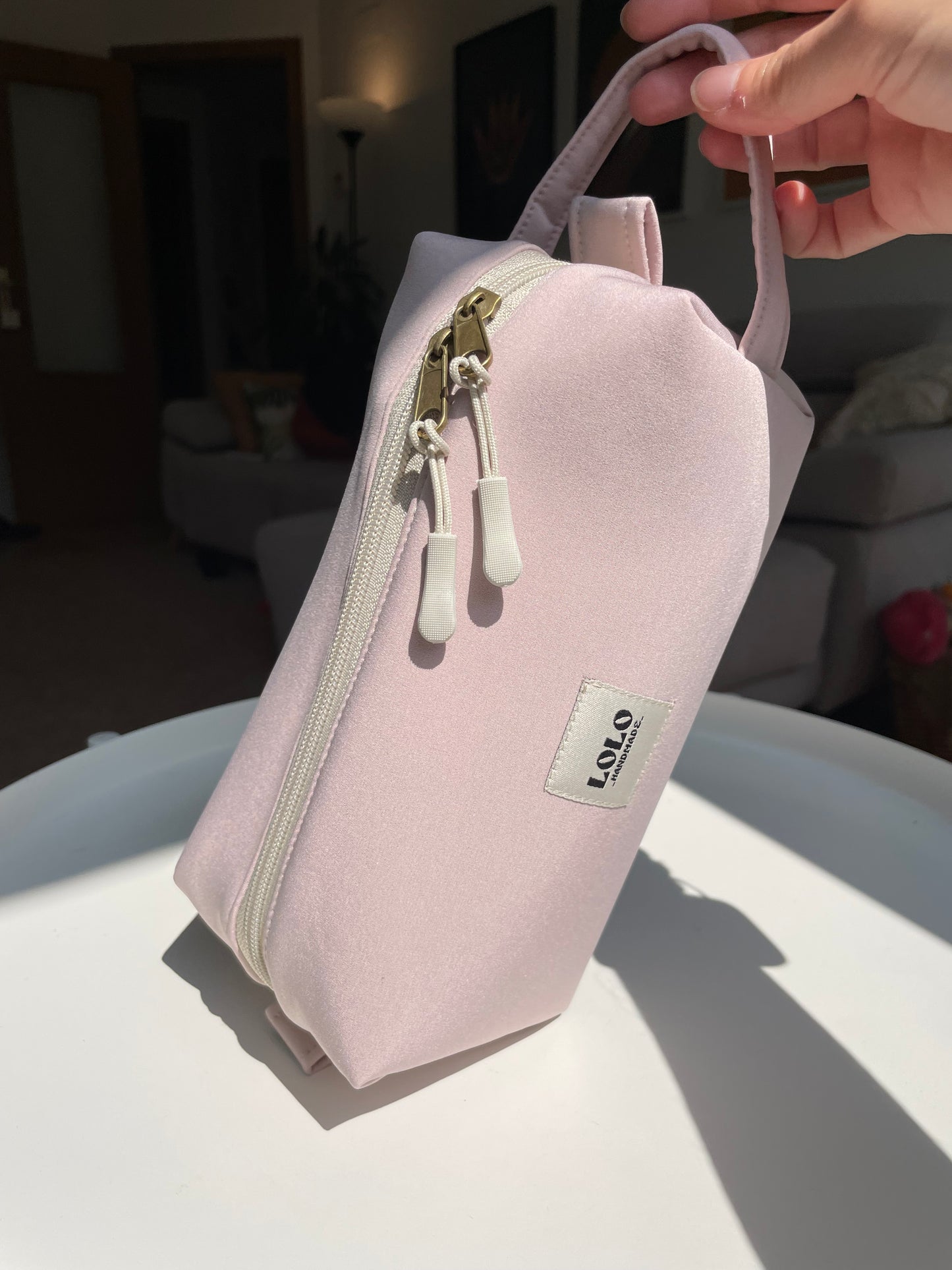 Neceser rosa palo softshell