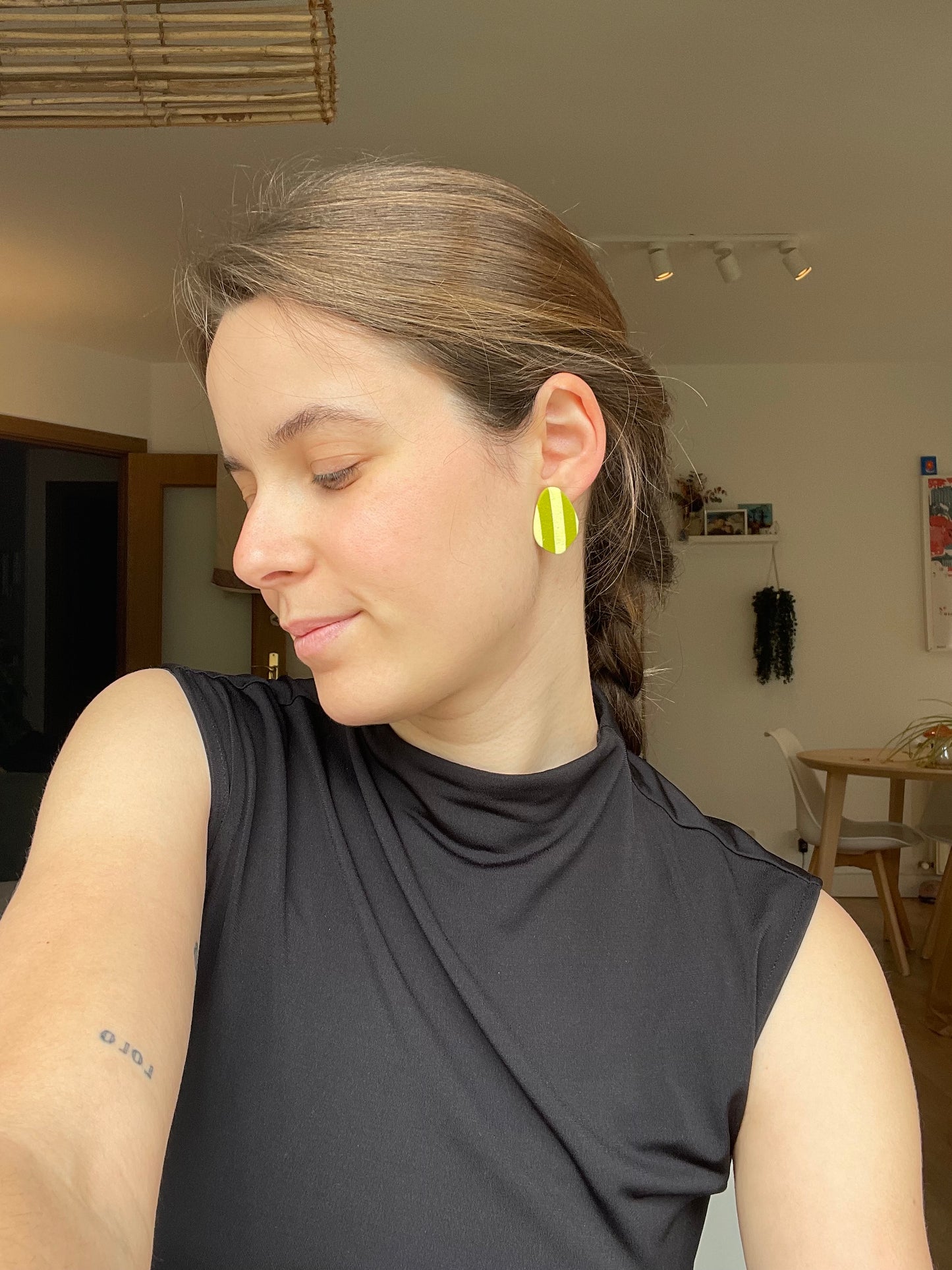 Mini harri verde pistacho y amarillo