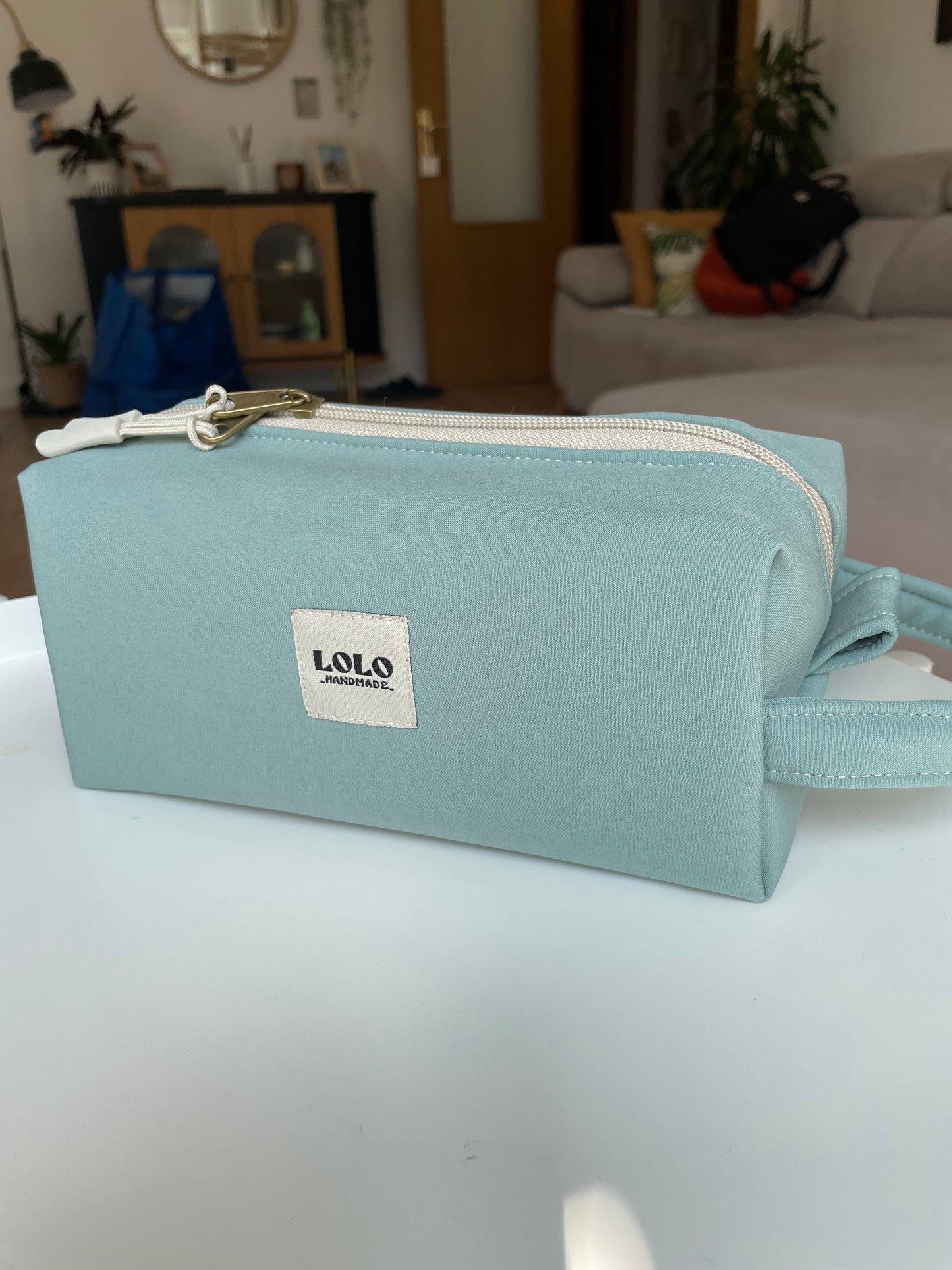 Neceser verde menta softshell