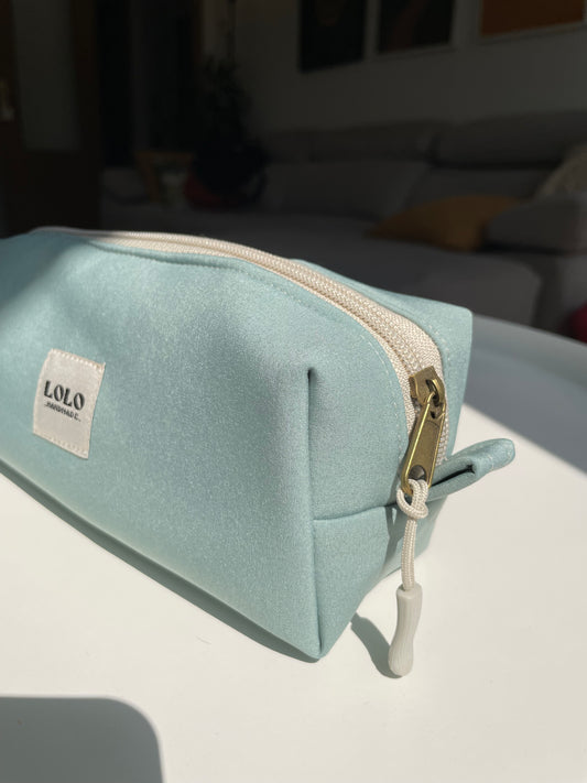 Estuche verde menta softshell