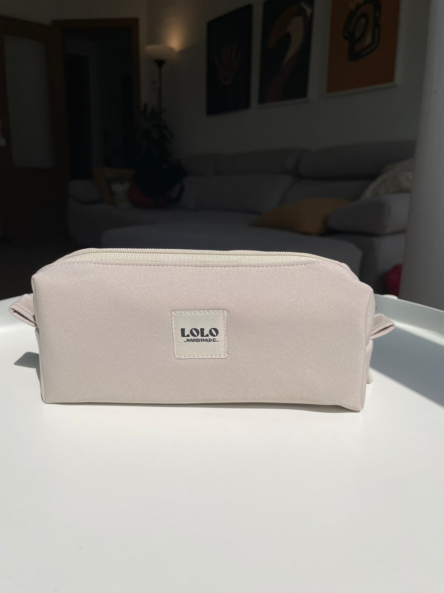 Estuche beige softshell