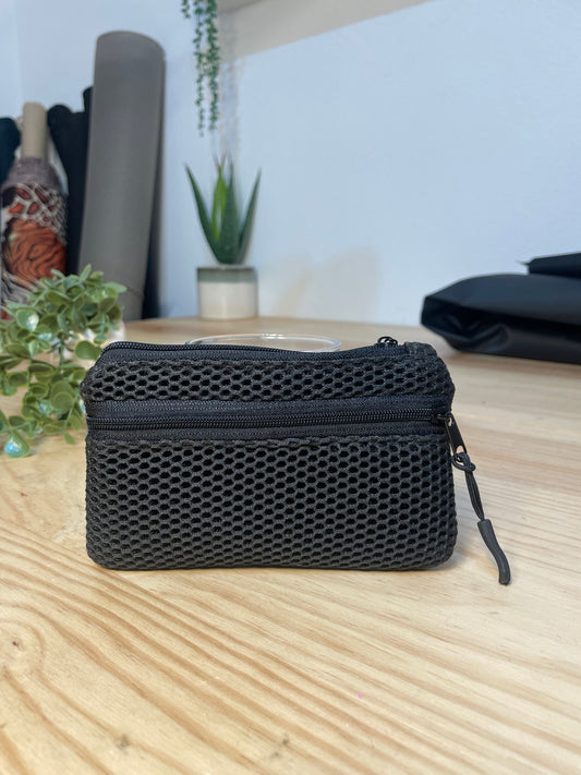 Cartera malla 3d negro