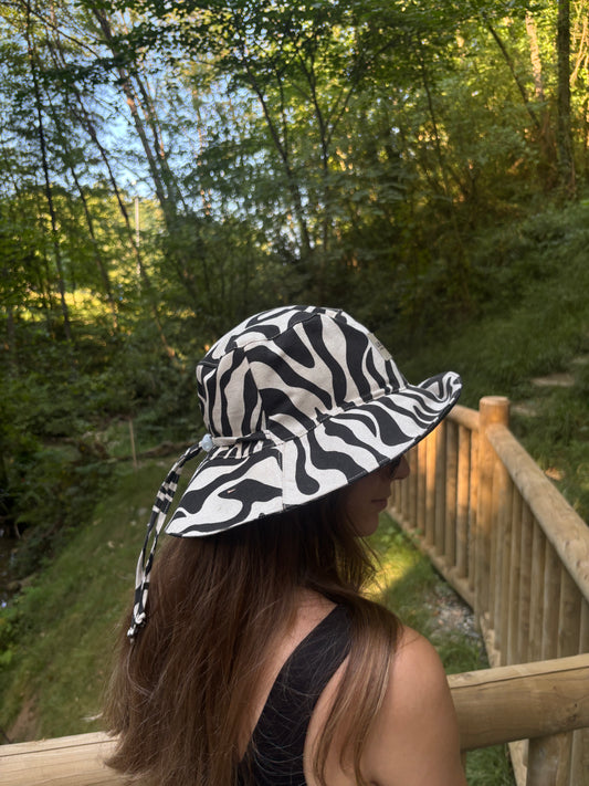 Bucket hat cebra