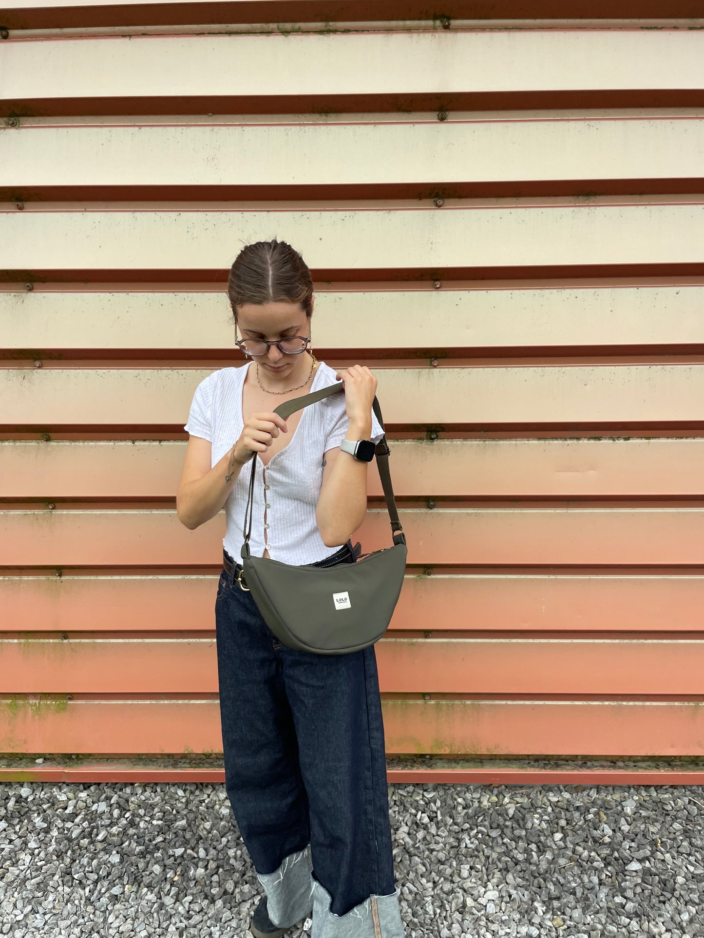 Bolso moon softshell verde botella