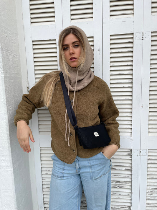 Bolso pocket malla 3D negro