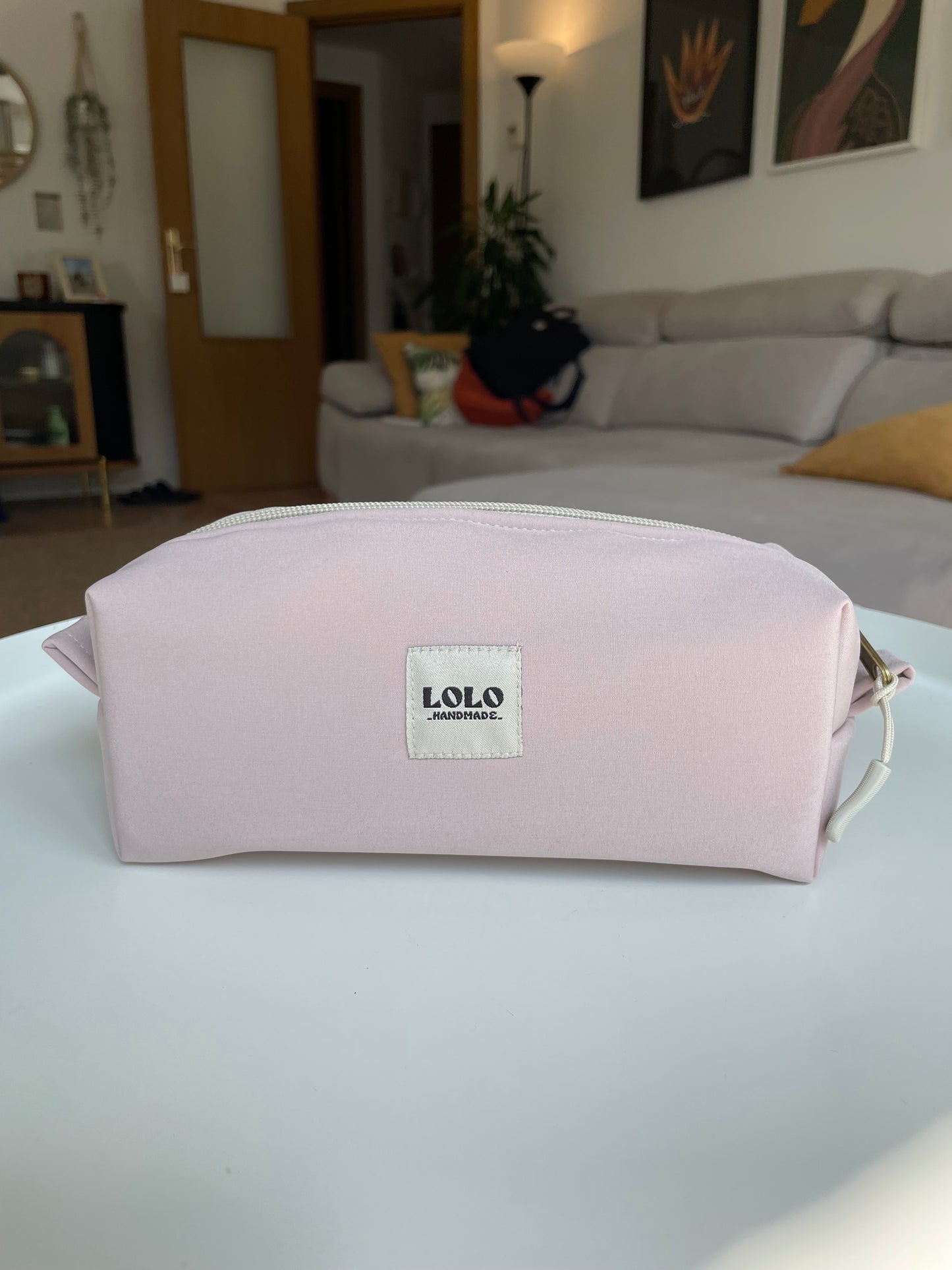 Estuche  rosa palo softshell