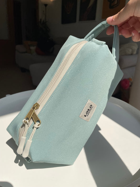 Neceser verde menta softshell