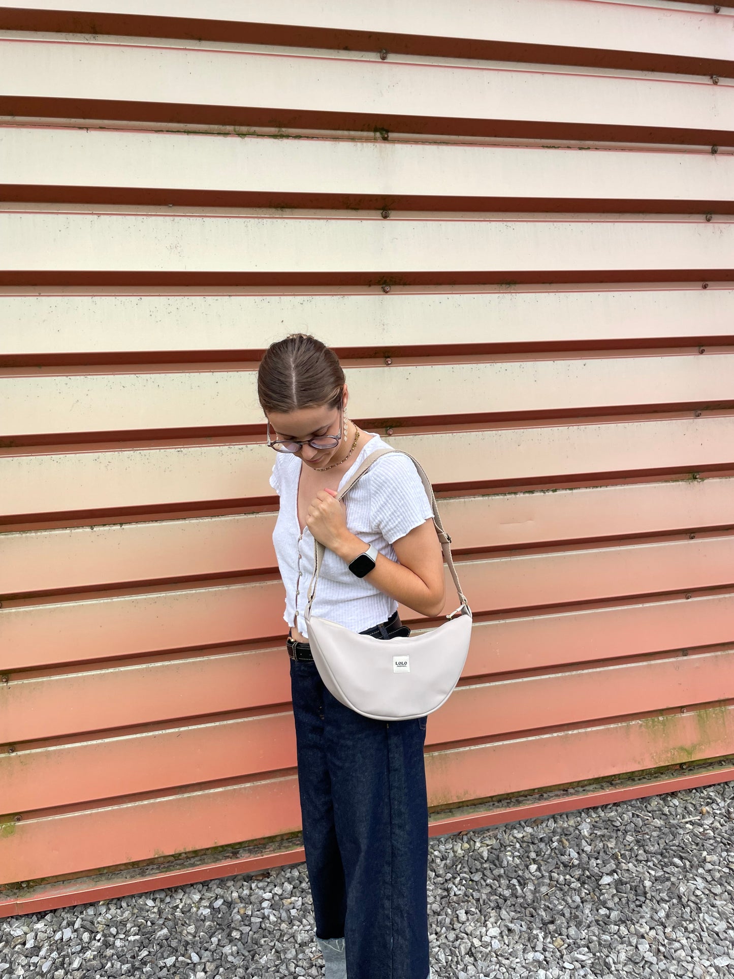 Bolso moon softshell beige
