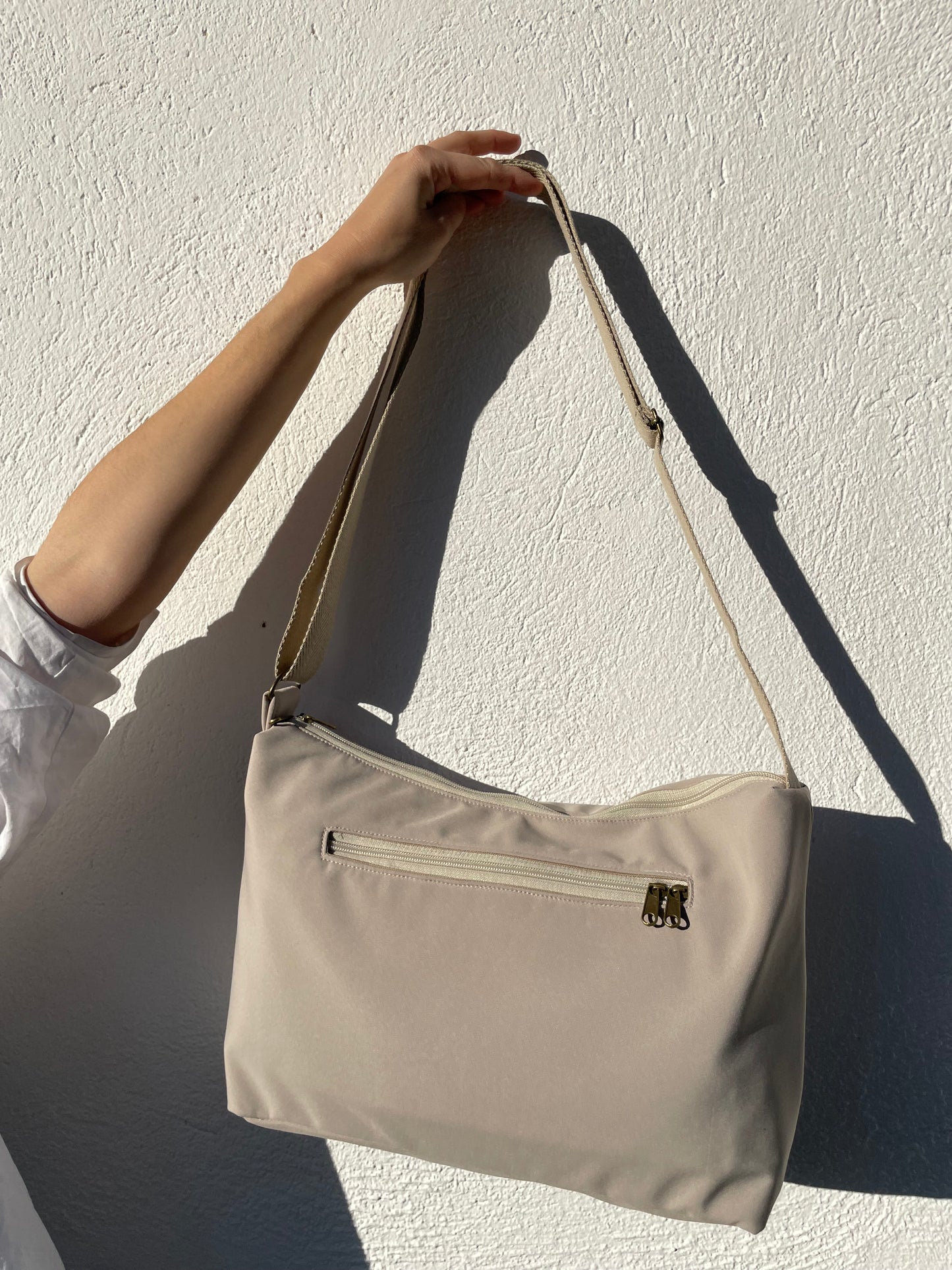 Bolso rectangular XL softshell beige
