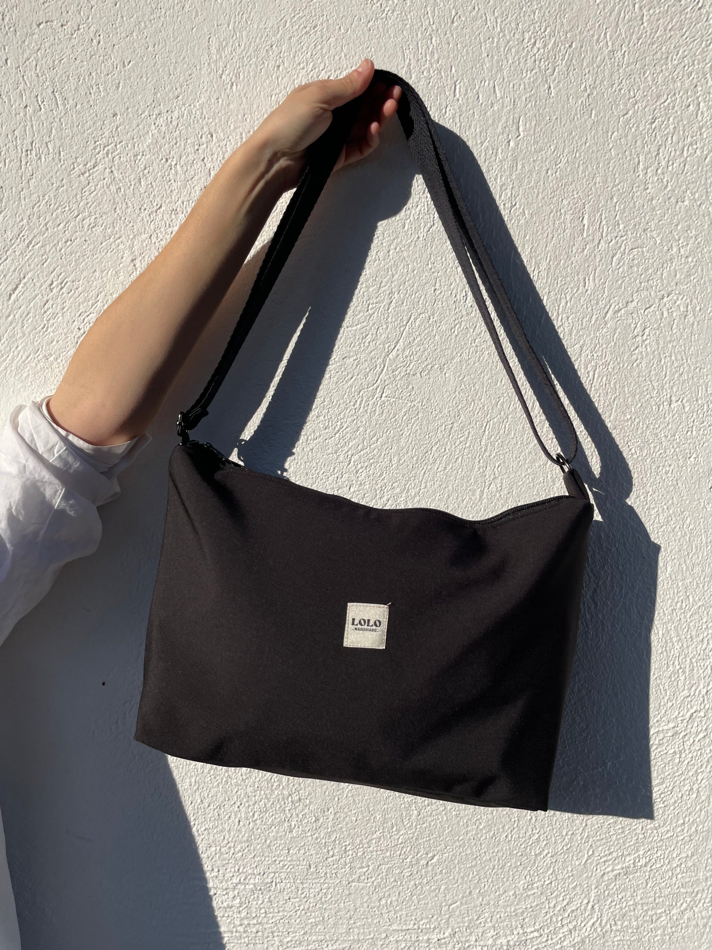 Bolso rectangular XL softshell negro