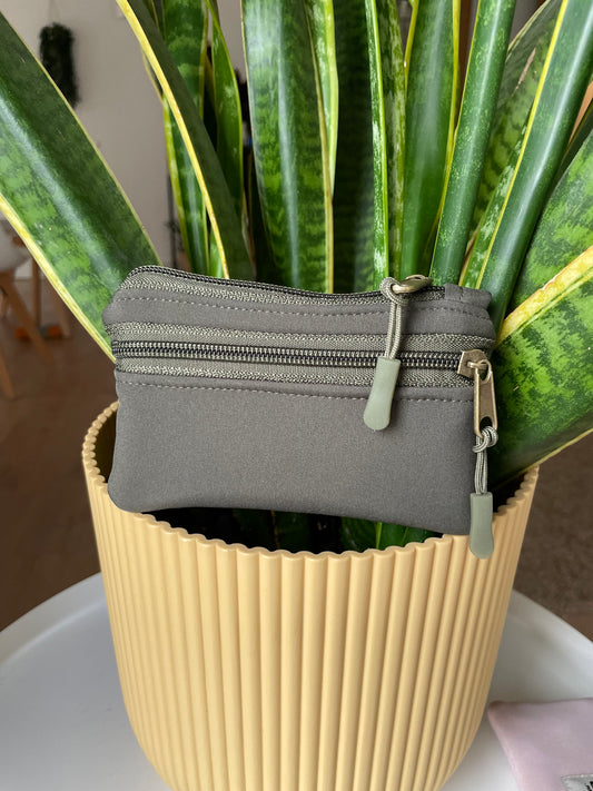 Cartera softshell verde botella