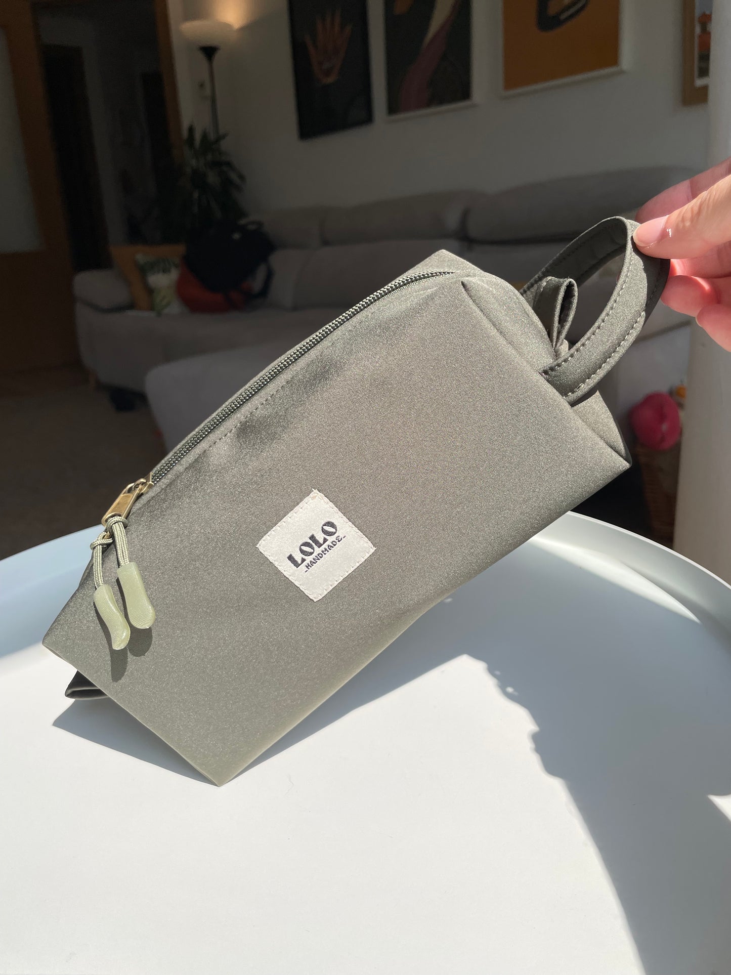 Neceser verde menta softshell