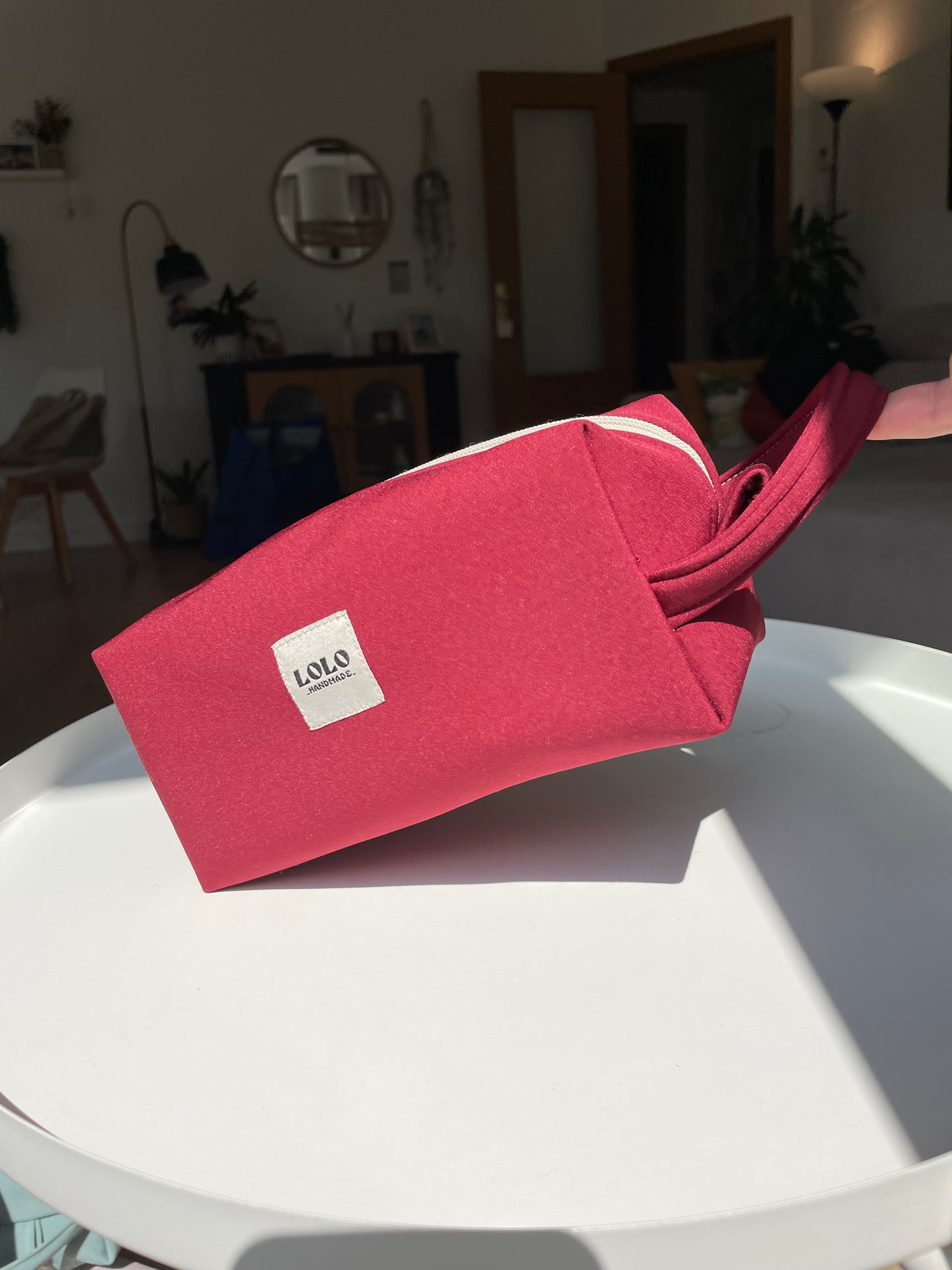 Neceser burdeos softshell