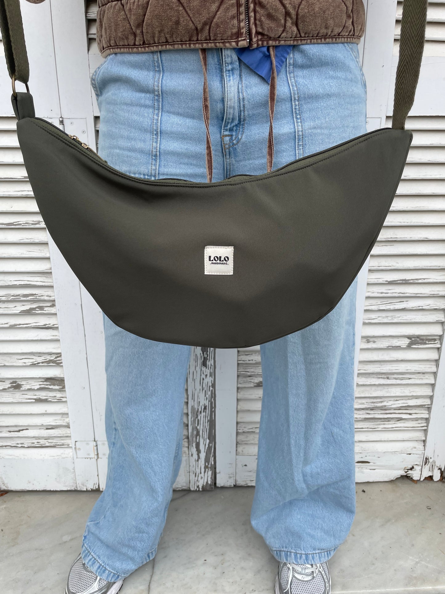 Bolso moon XL softshell verde botella