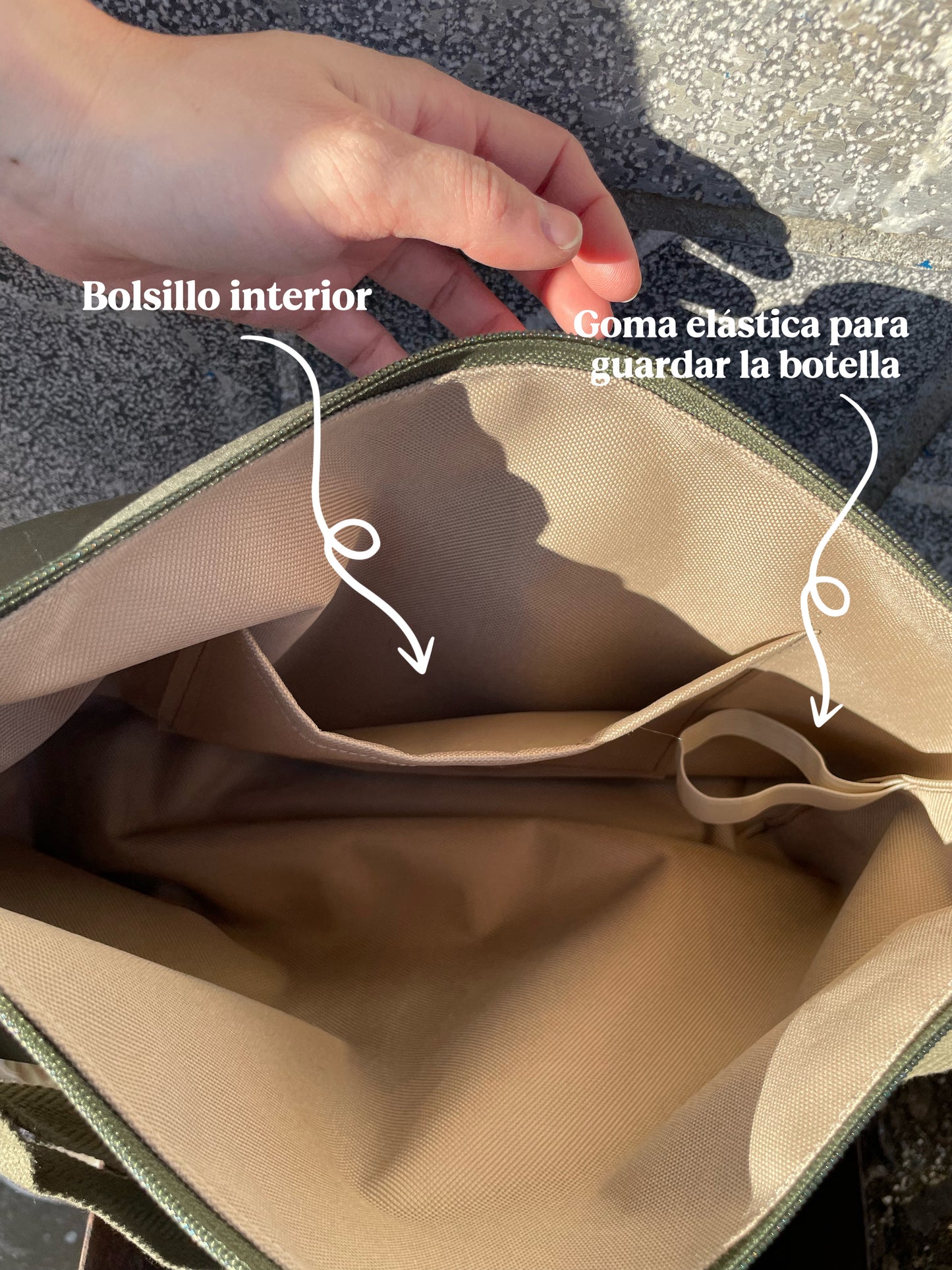 Bolso rectangular XL softshell negro