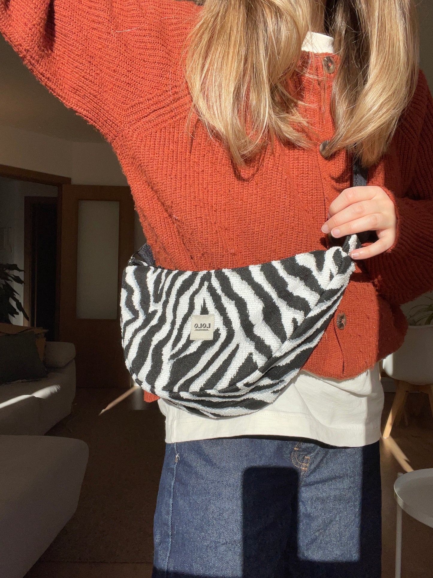 Bolso moon cebra
