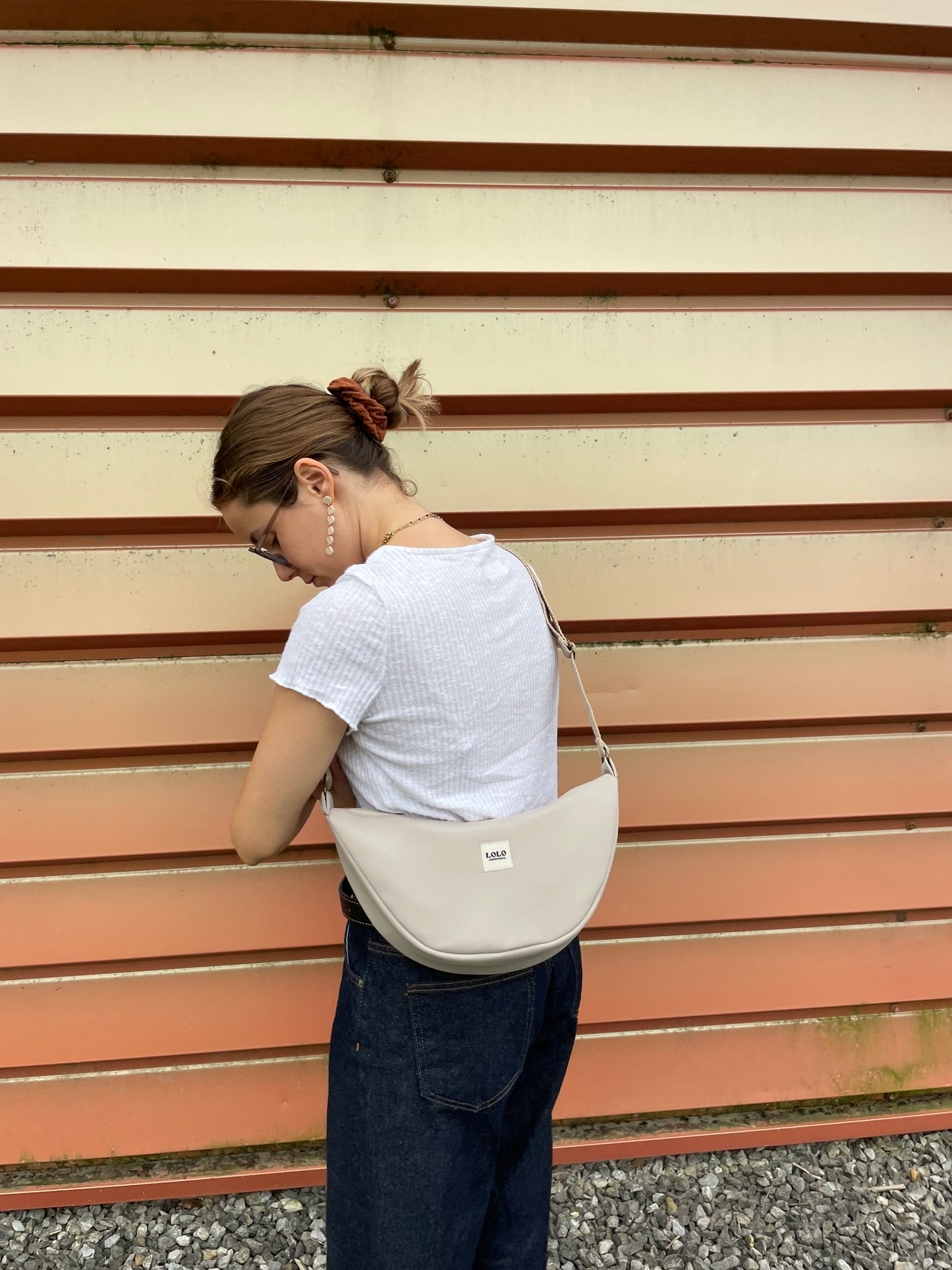 Bolso moon softshell beige