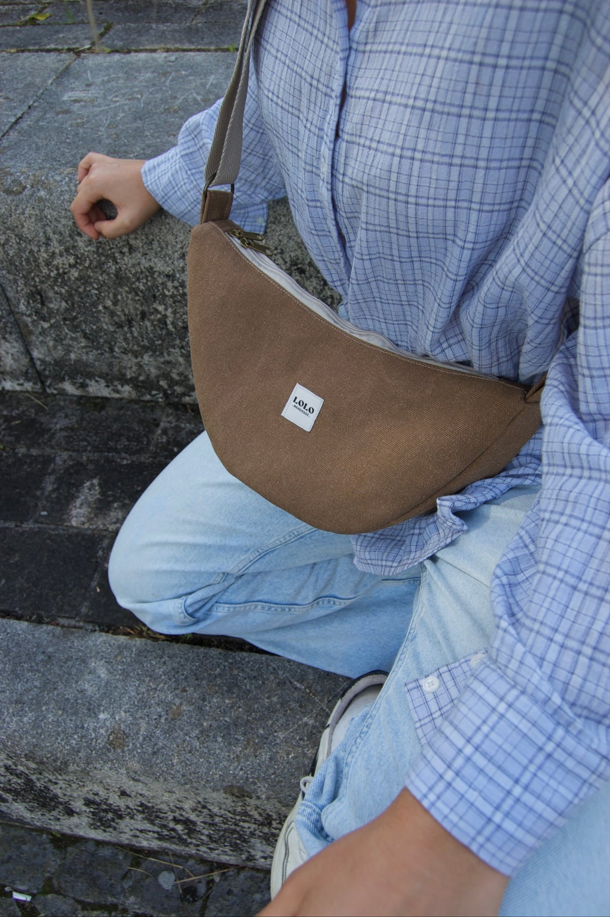 Bolso moon marrón vintage