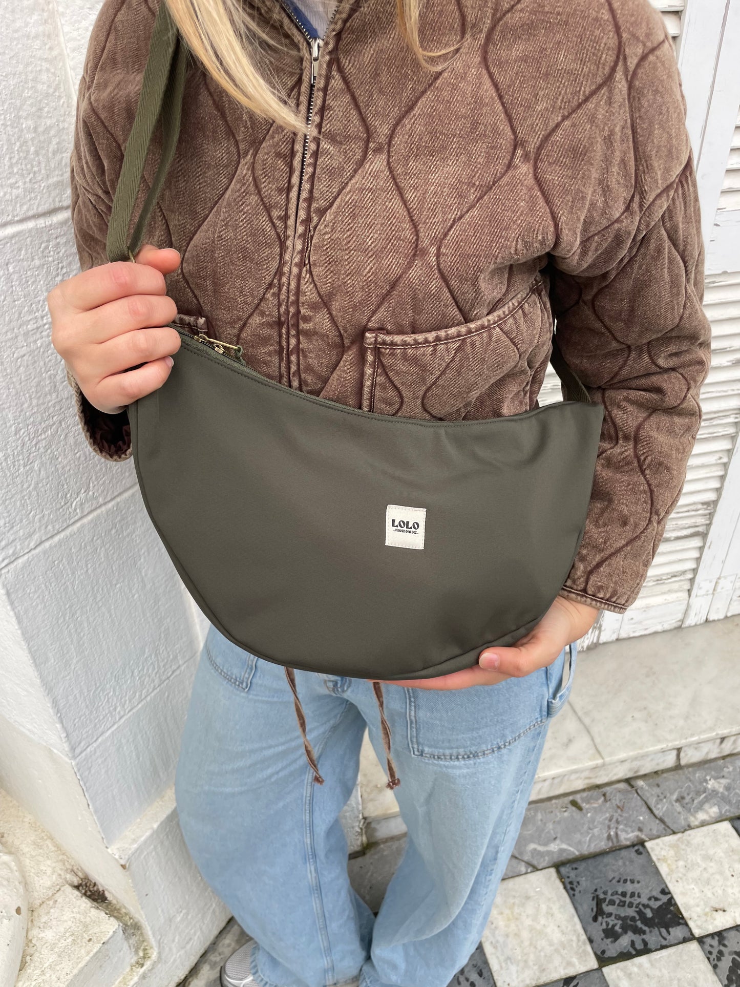 Bolso moon XL softshell verde botella