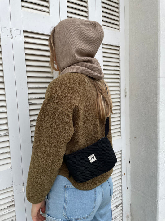 Bolso pocket malla 3D negro