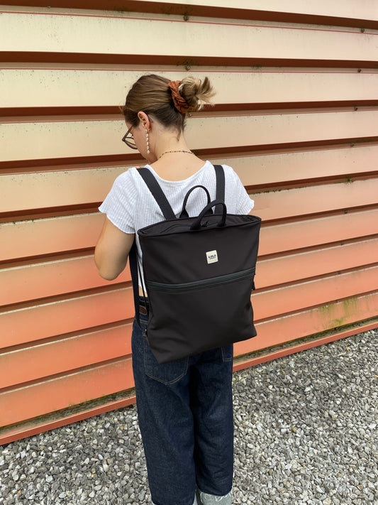 Mochila softshell negro