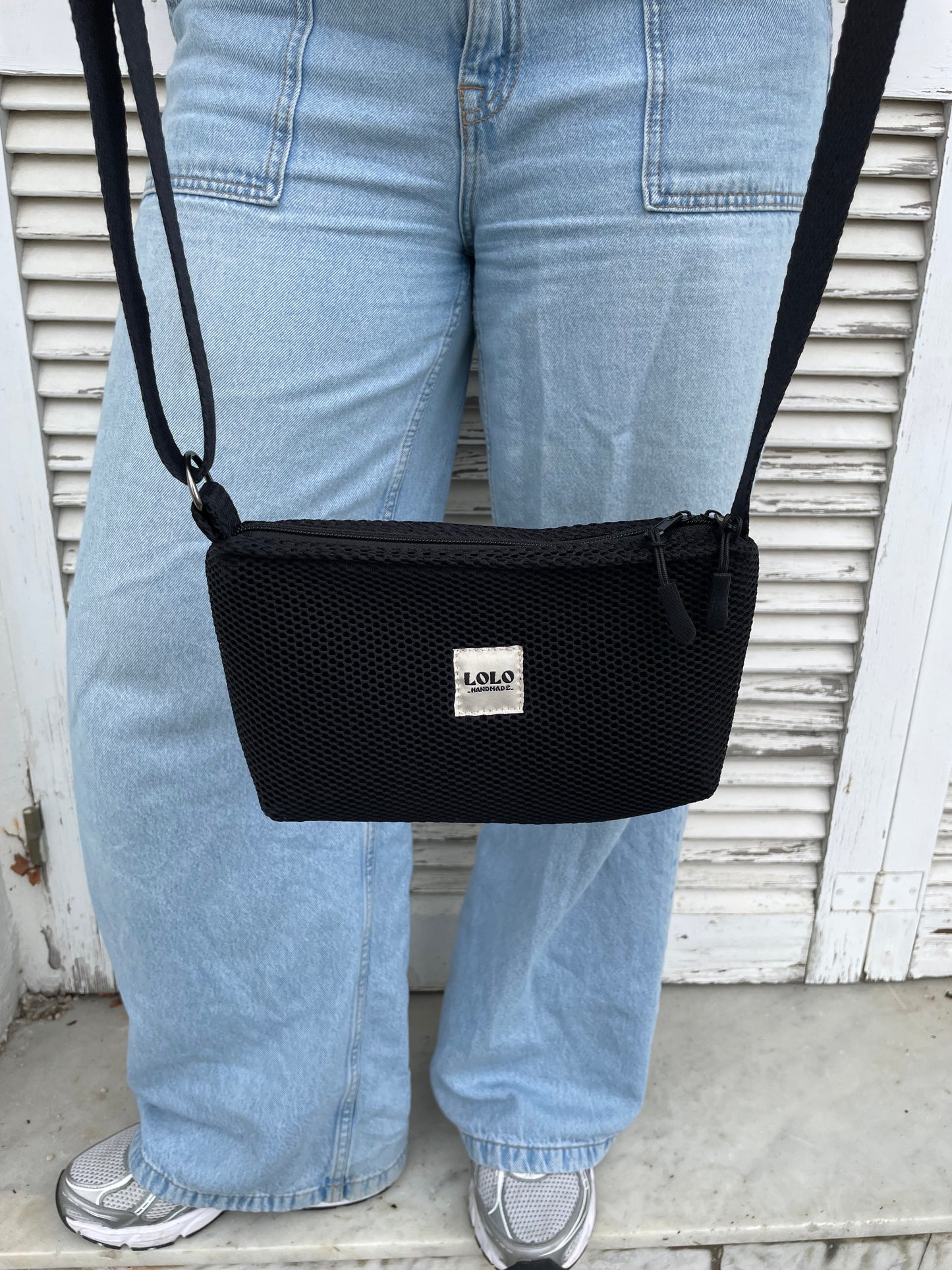 Bolso pocket malla 3D negro