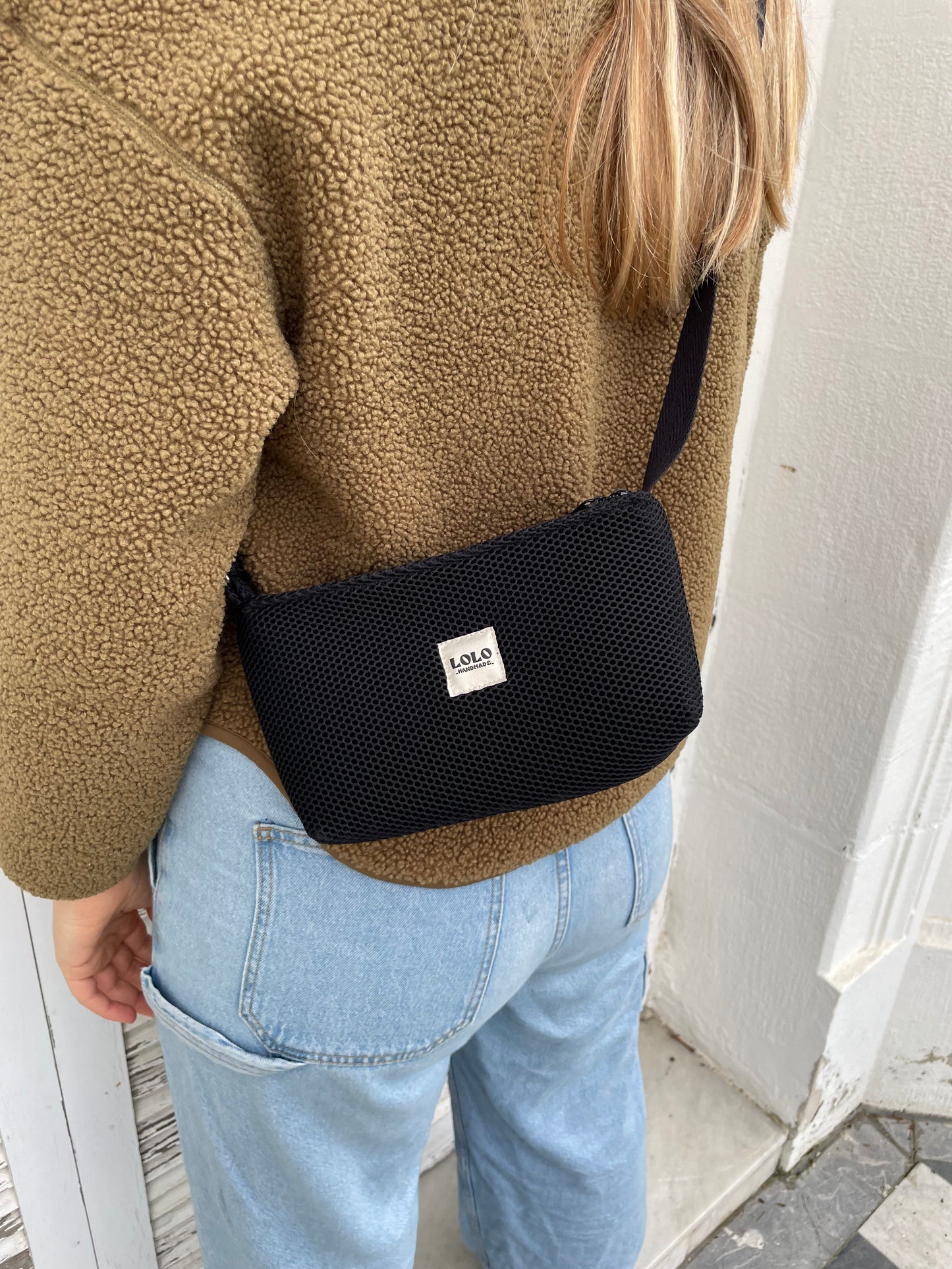 Bolso pocket malla 3D negro