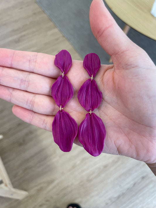 3 hojas fucsia