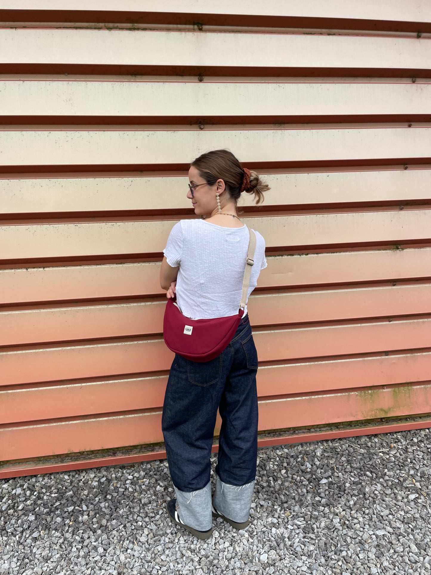 Bolso moon softshell burdeos