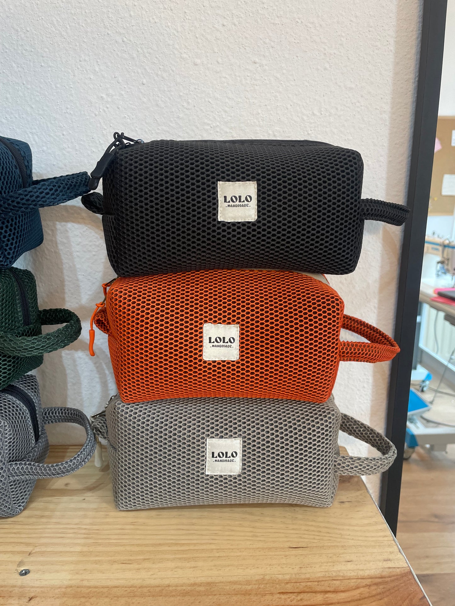 Neceser malla 3D negro