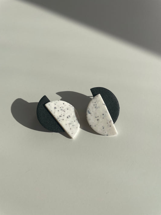 Luna blanco virutas-negro