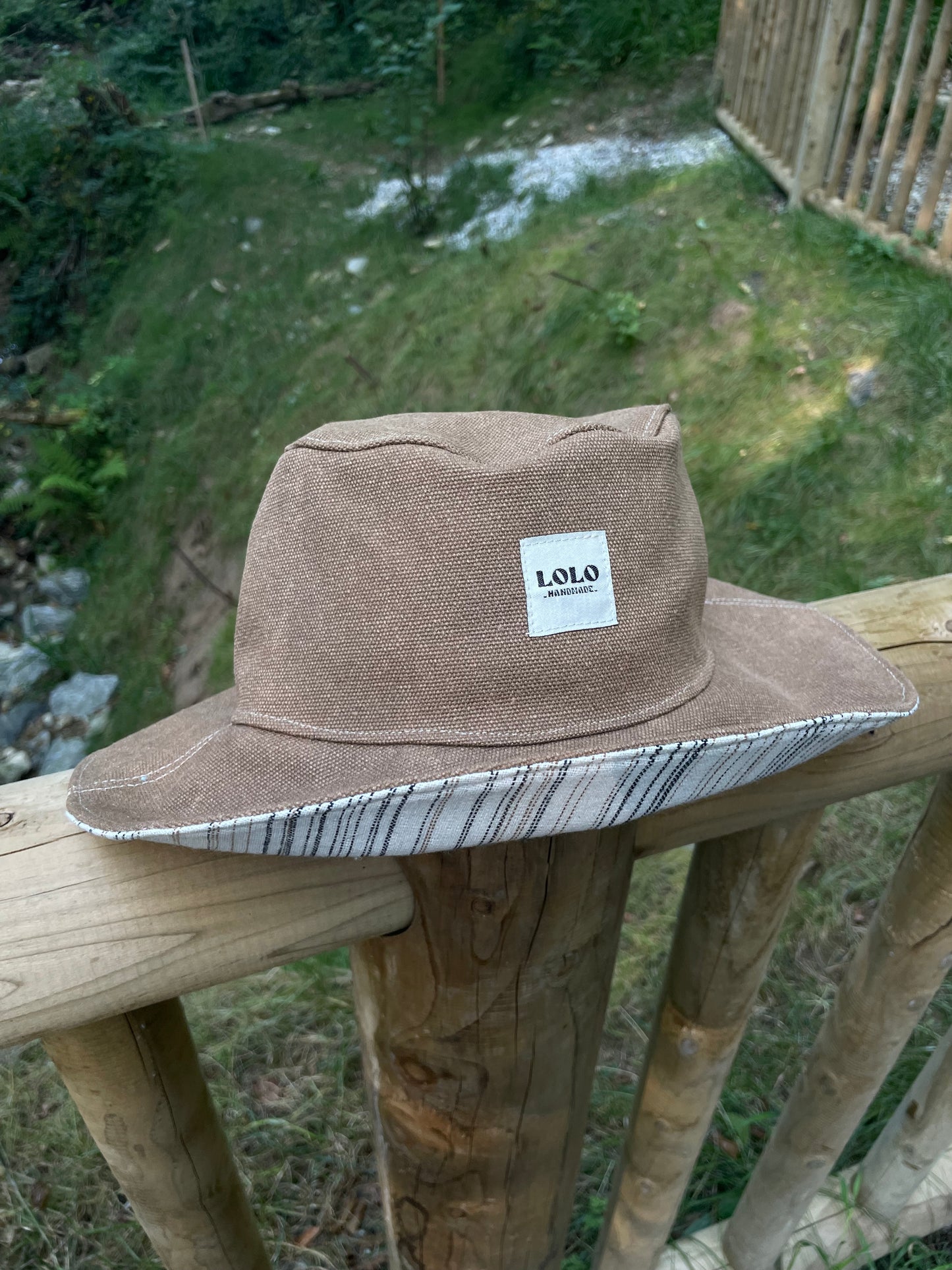 Bucket hat loneta marrón
