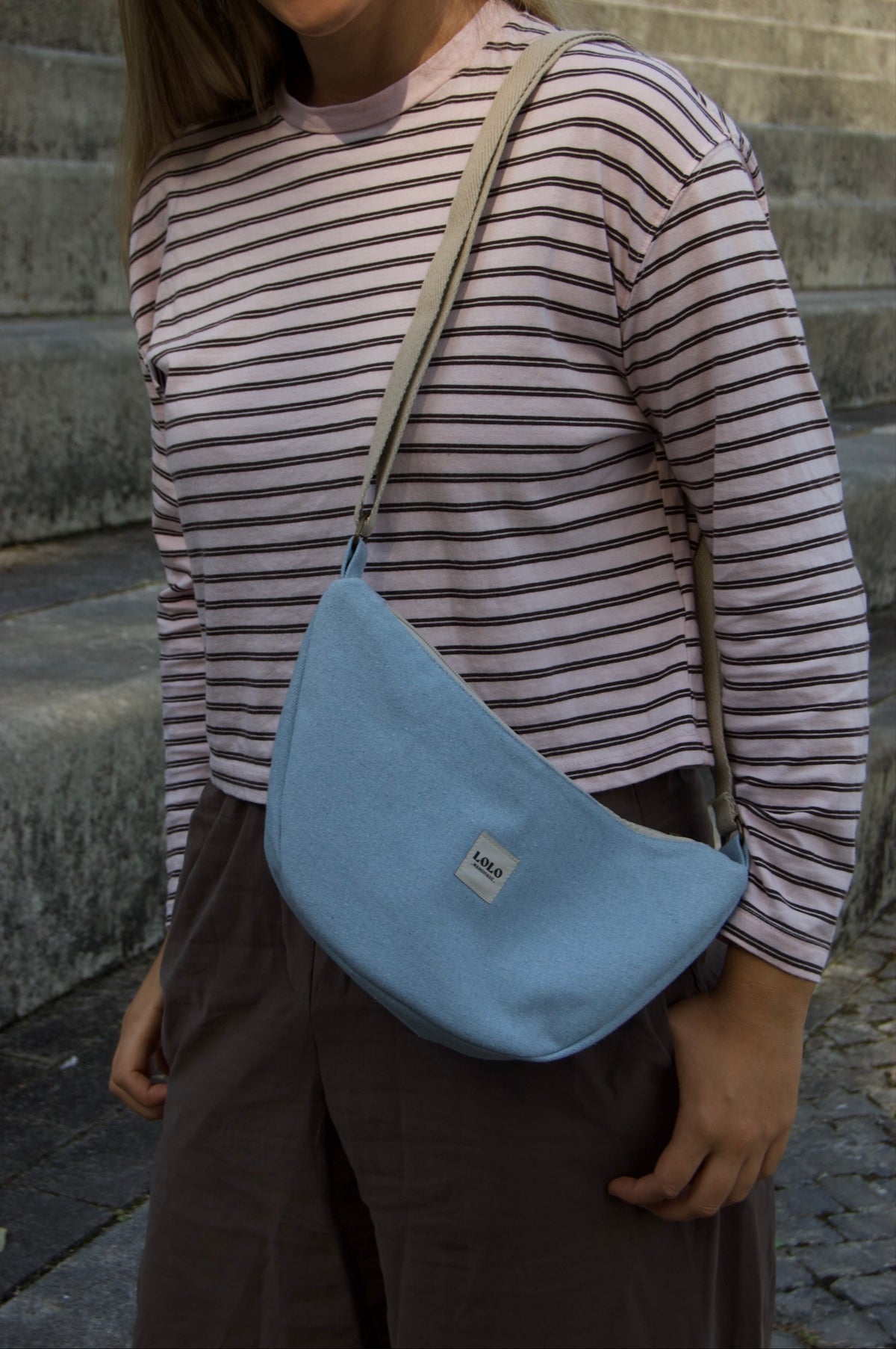 Bolso moon tejano claro