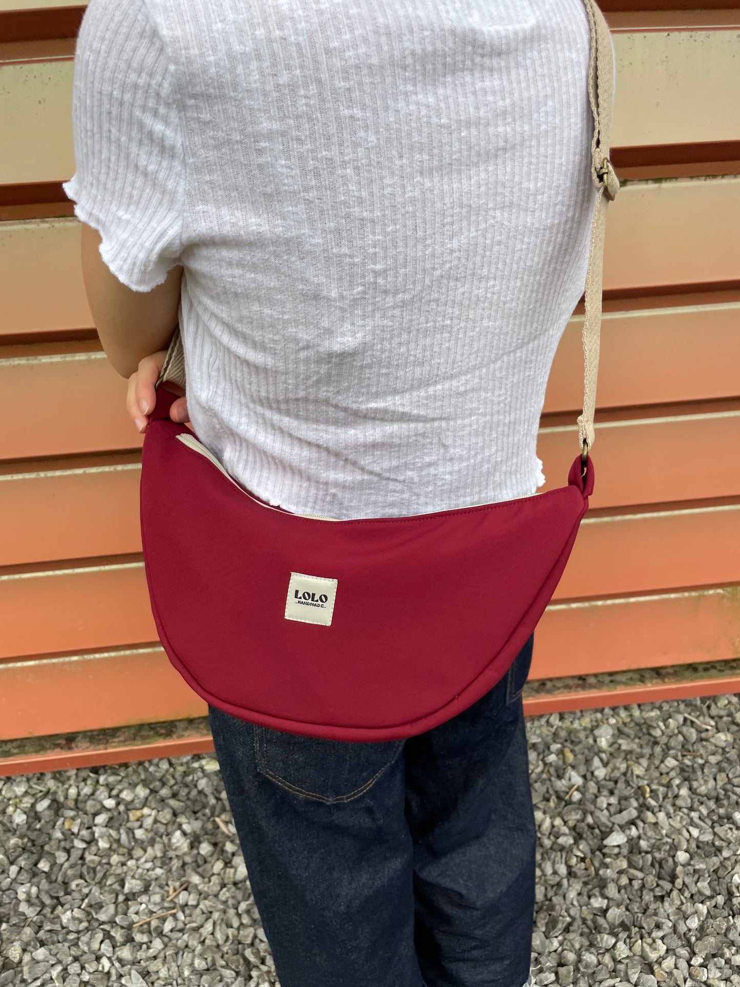 Bolso moon softshell burdeos