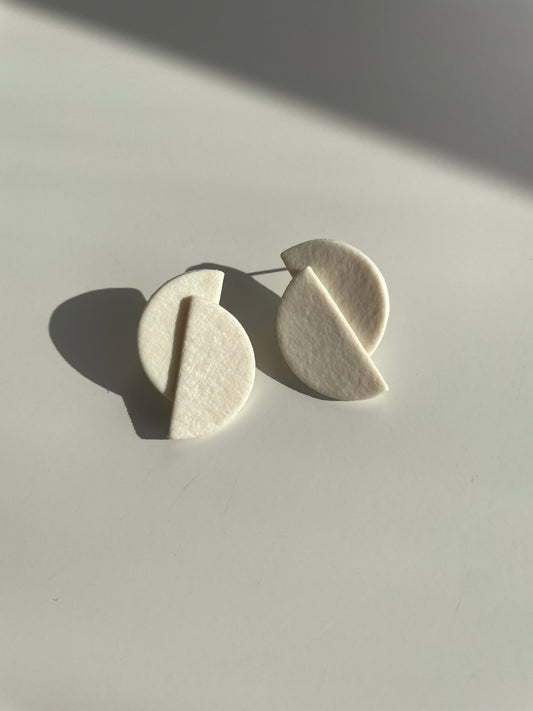 Luna blanco efecto cuero