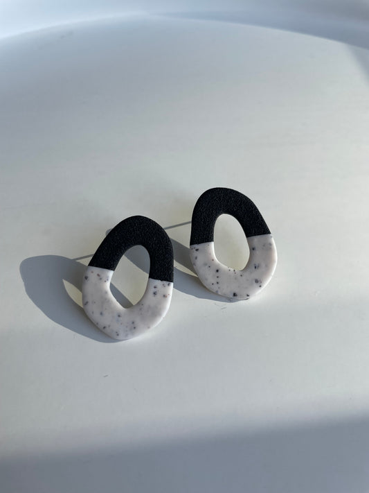 Mini leize negro-blanco virutas