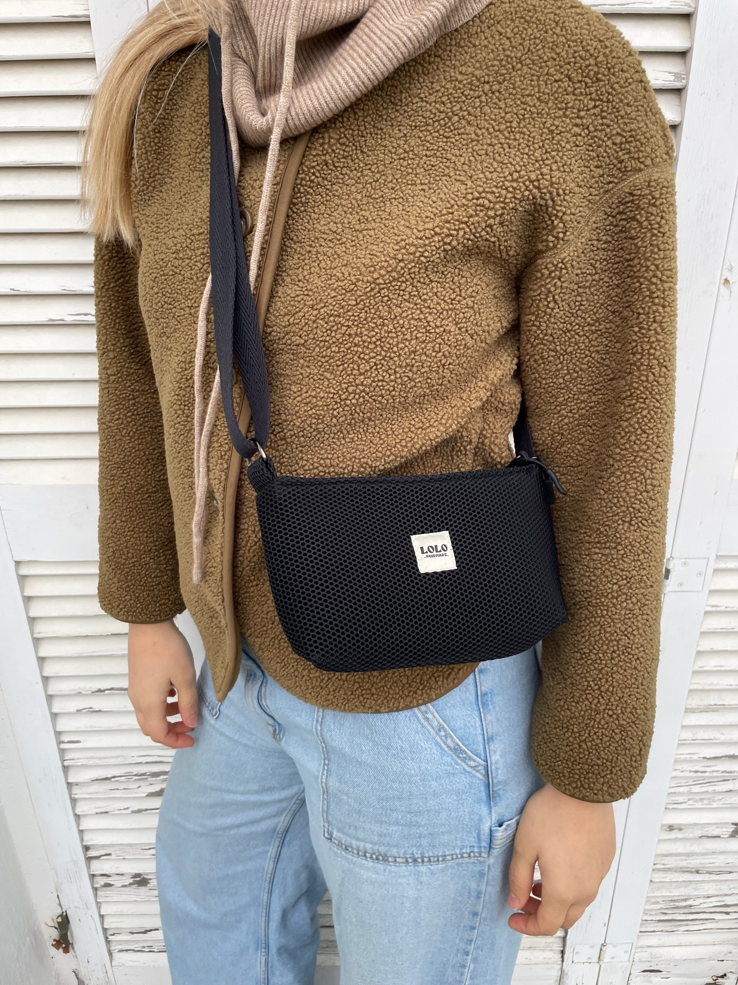 Bolso pocket malla 3D negro