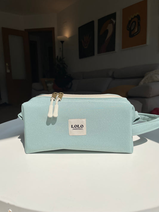 Neceser verde menta softshell