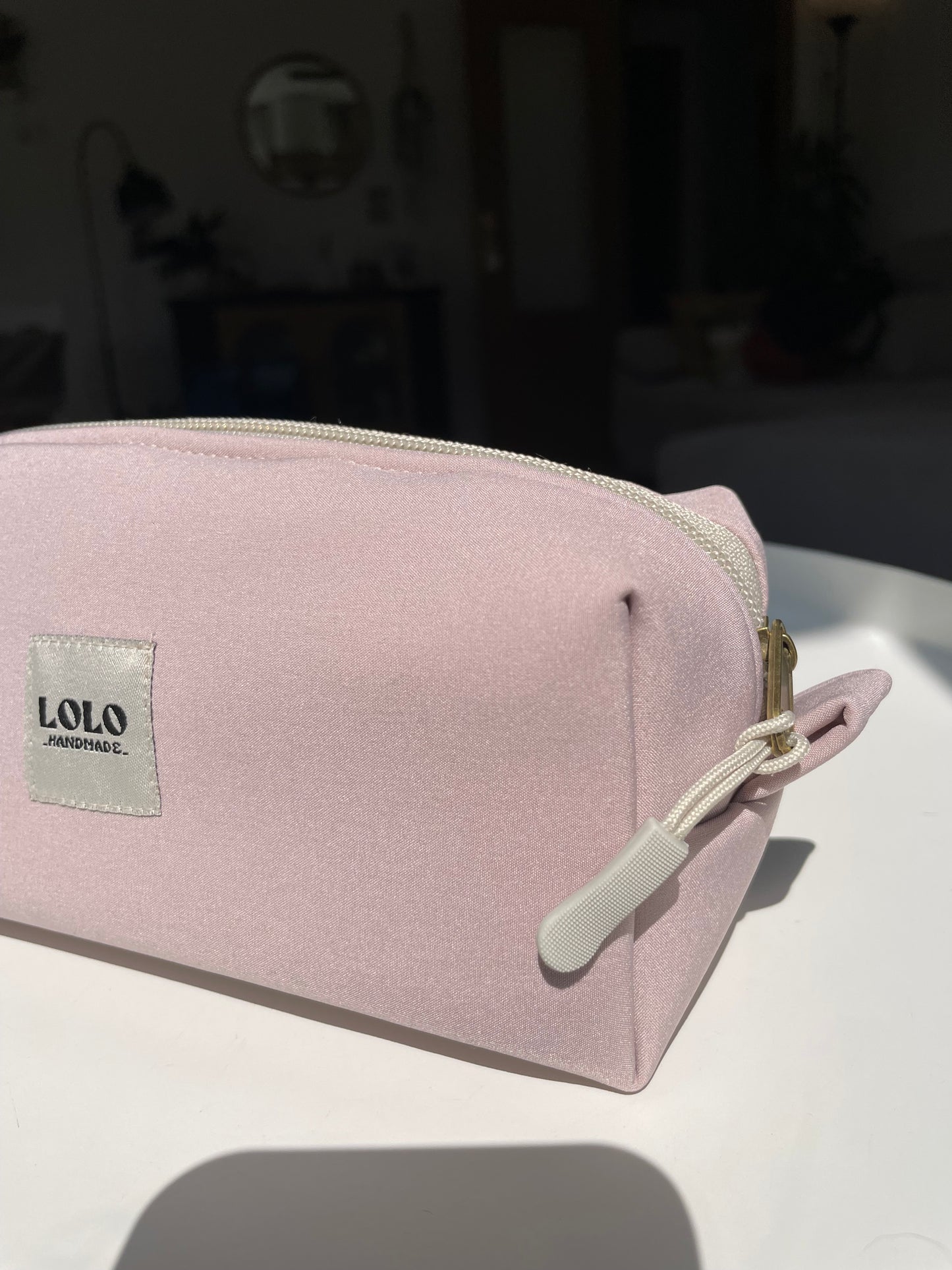 Estuche  rosa palo softshell
