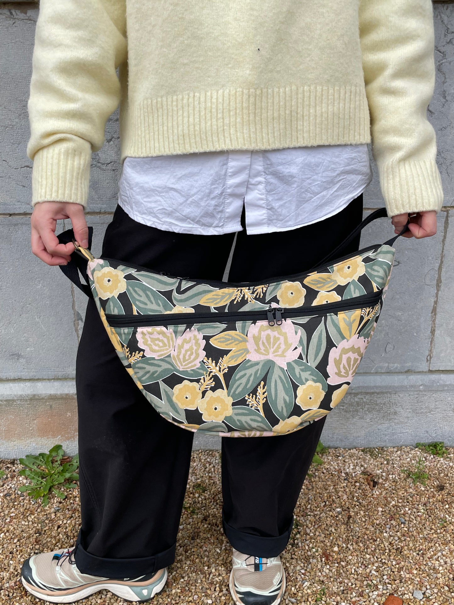 Bolso moon XL jardín de flores