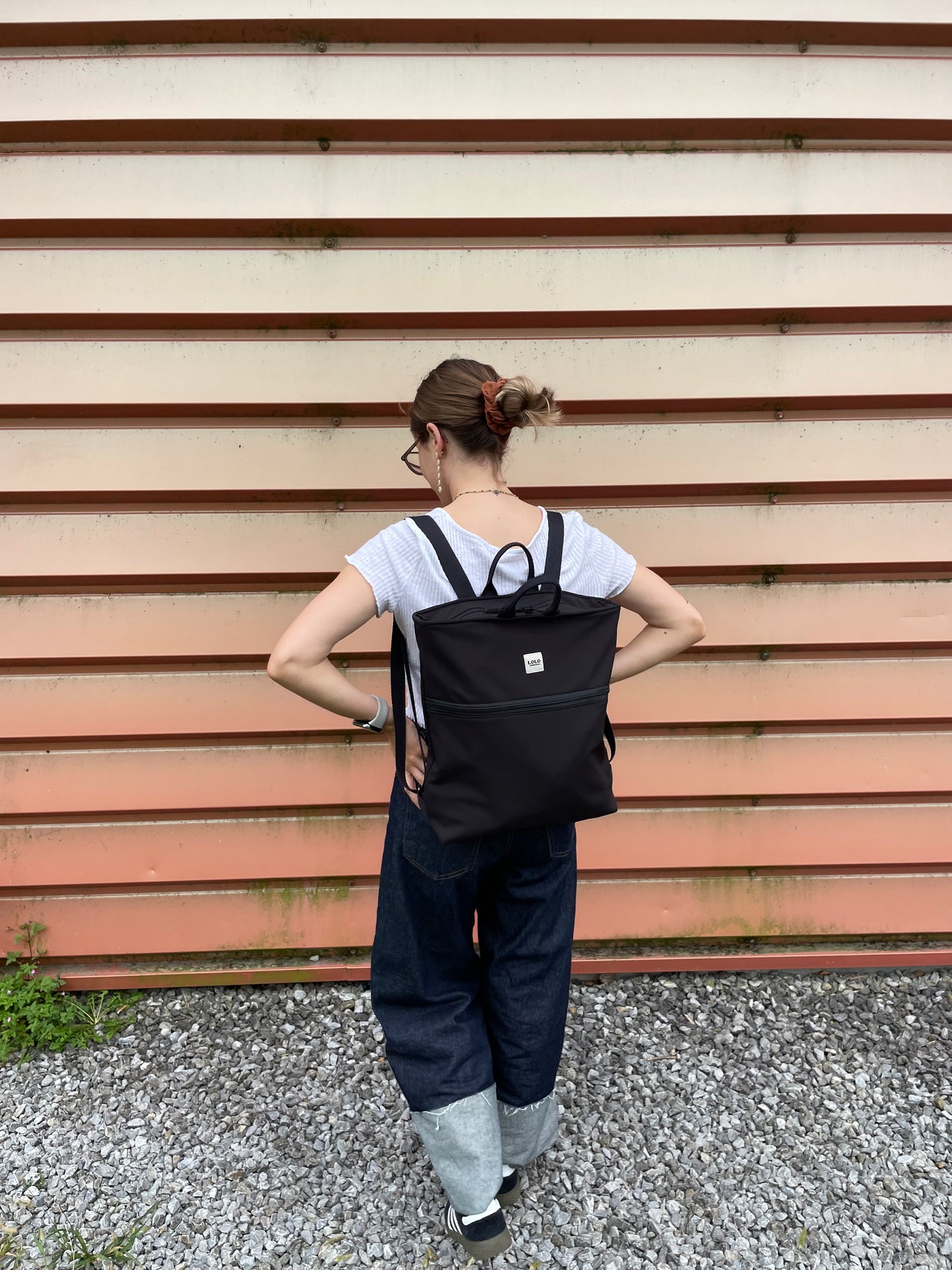 Mochila softshell negro