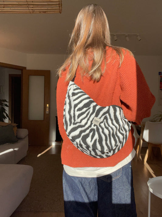 Bolso moon XL cebra